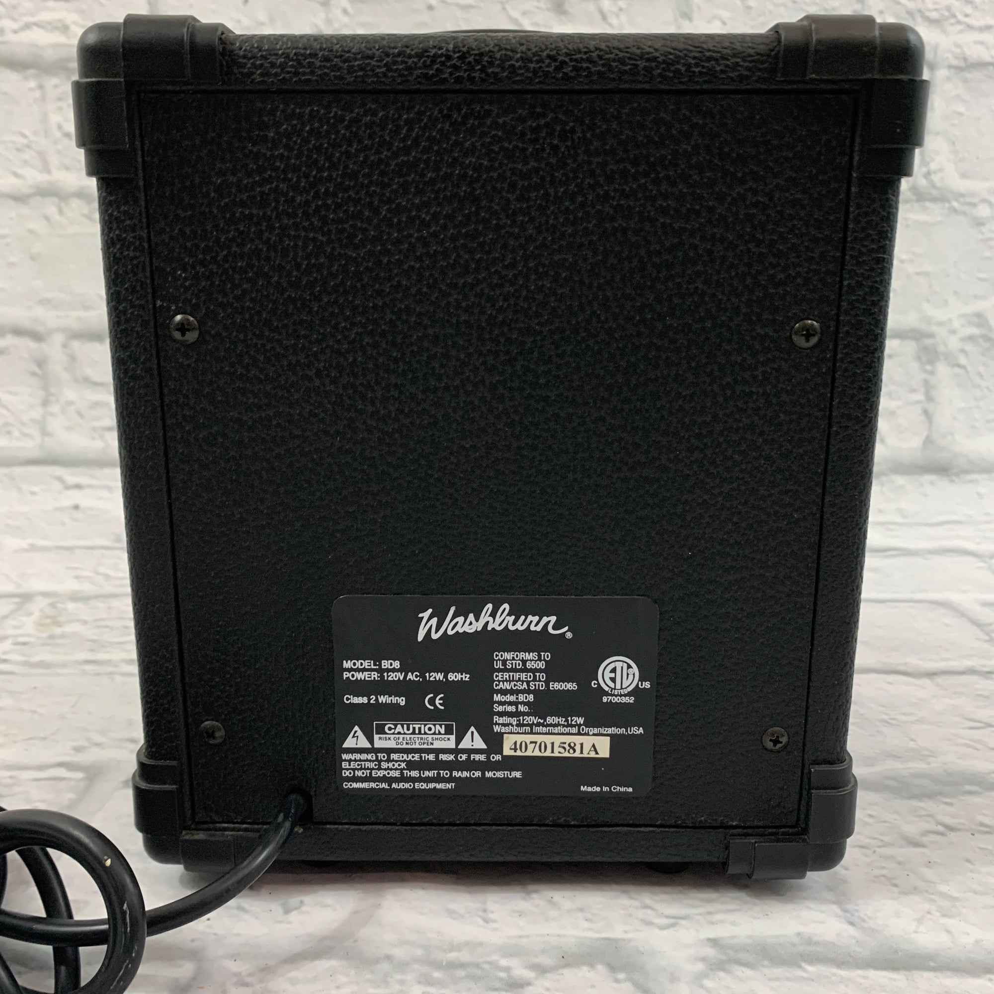 Washburn BD8 Bad Dog 1x8 Guitar Practice Amp