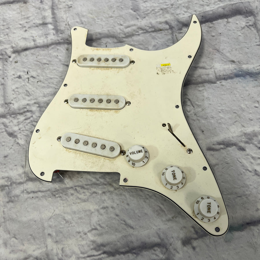 Unknown Loaded Strat Pickguard White