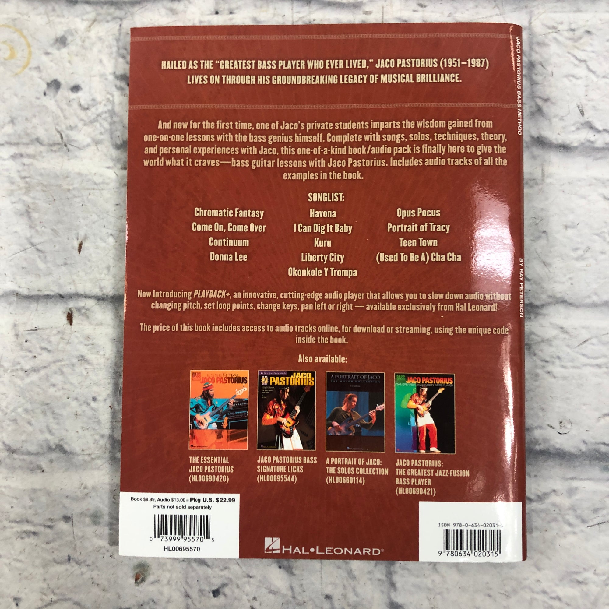 Jaco Pastorius Bass Method Book