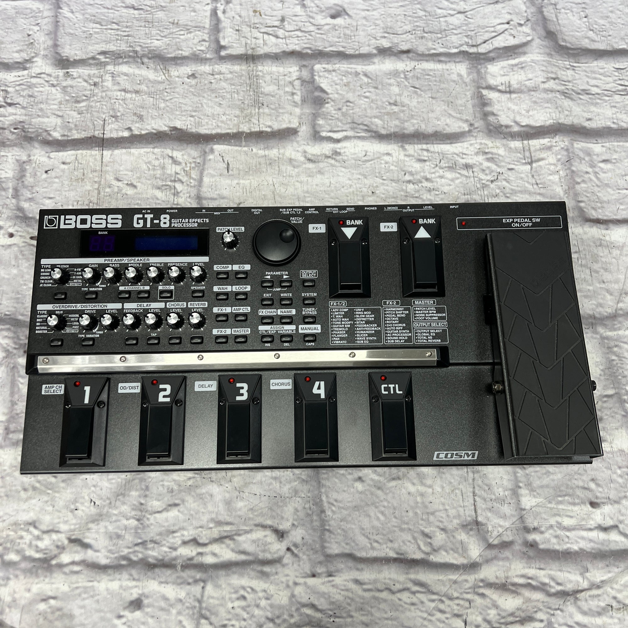 Boss GT-8 Effects Pedal - Evolution Music