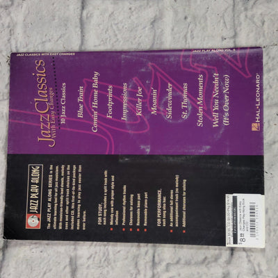 Jazz Classics with Easy Changes Play Along Book and CD