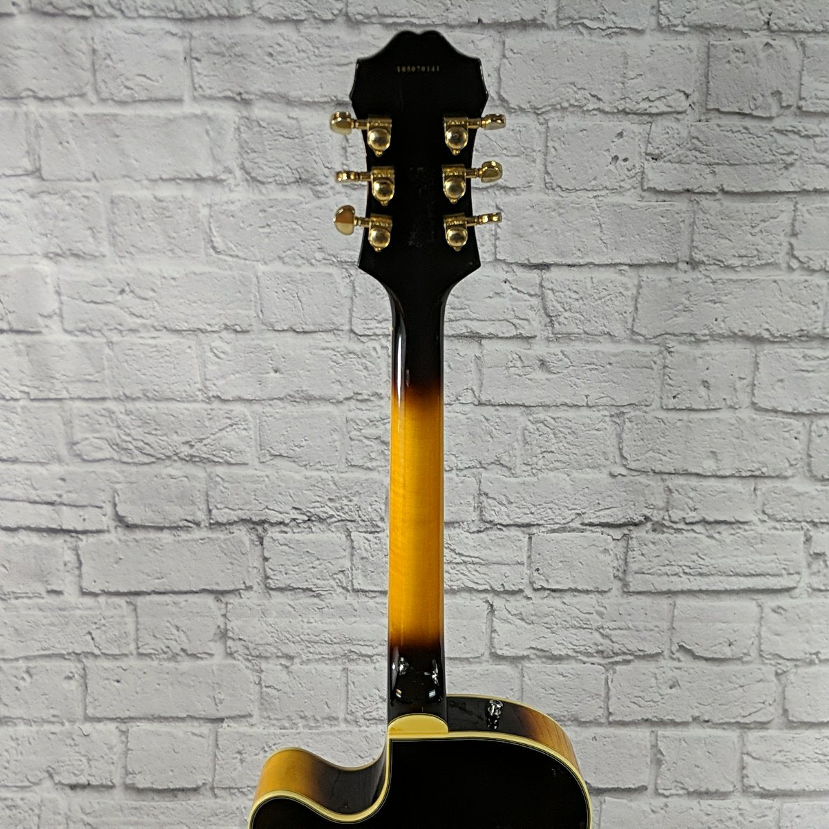 Epiphone Joe Pass Emperor II VS Vintage Sunburst with Upgraded Seymour Duncan Seth Lover Pickups and Hardshell Case