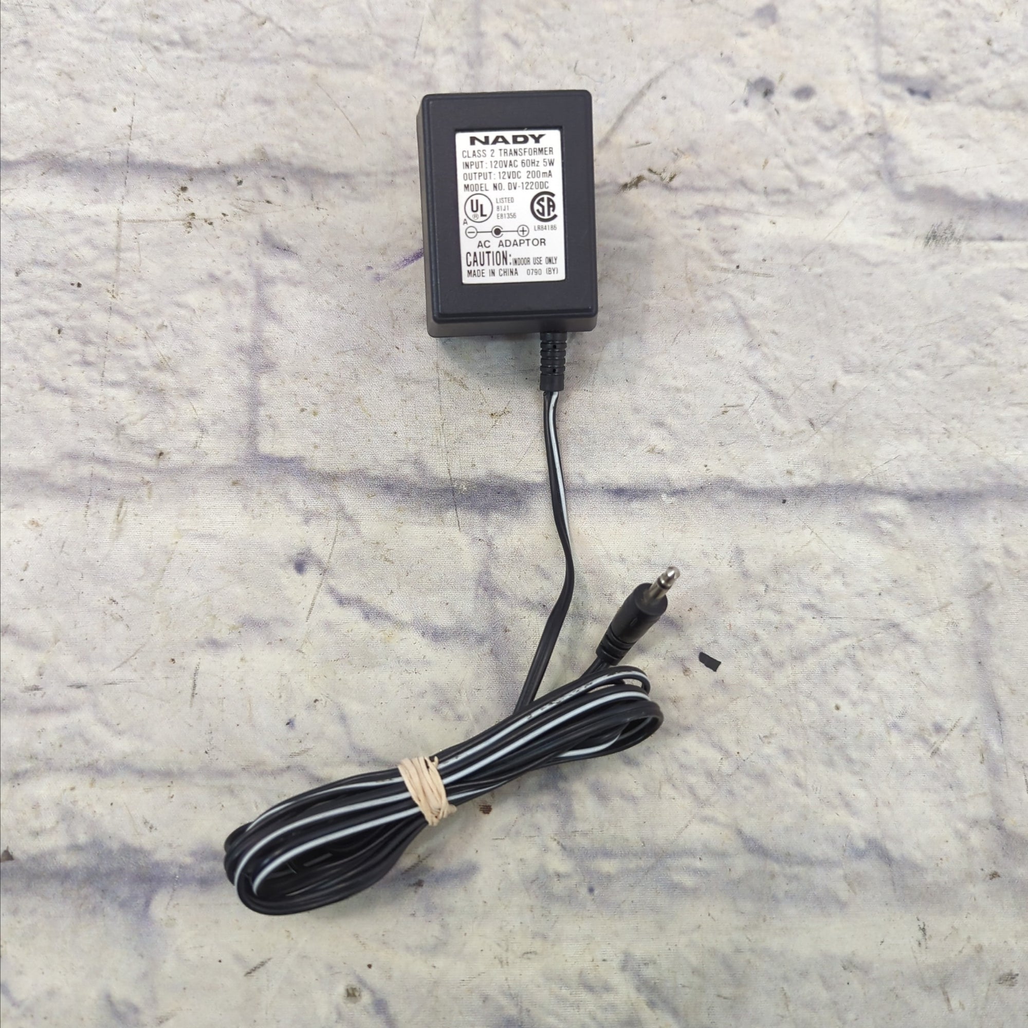 Nady 12V DC Center Positive 200mA Power Supply with 1/8 3.5mm Jack Plug