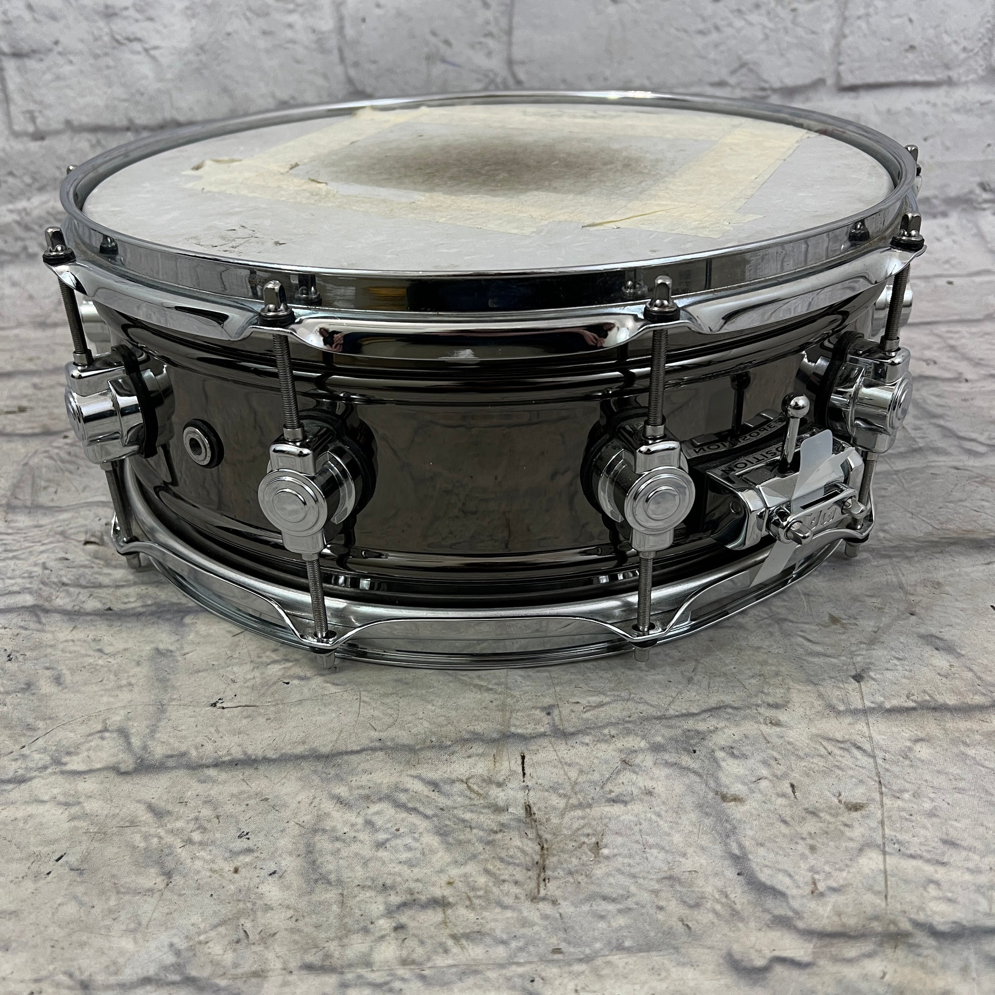 DW Design Series Black over Brass 14x5.5" Snare