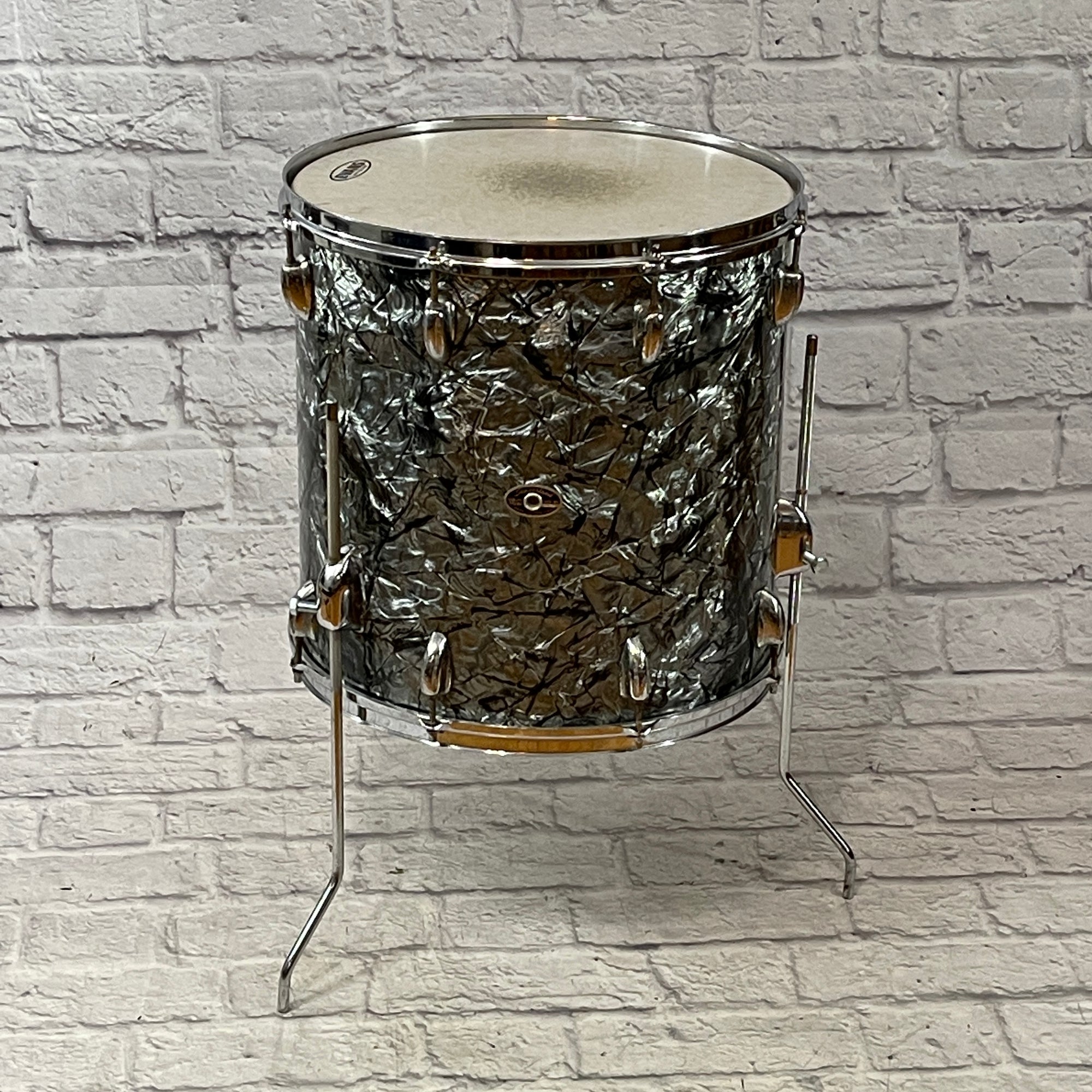 Vintage Slingerland 16 x 16 Black Diamond Floor Tom