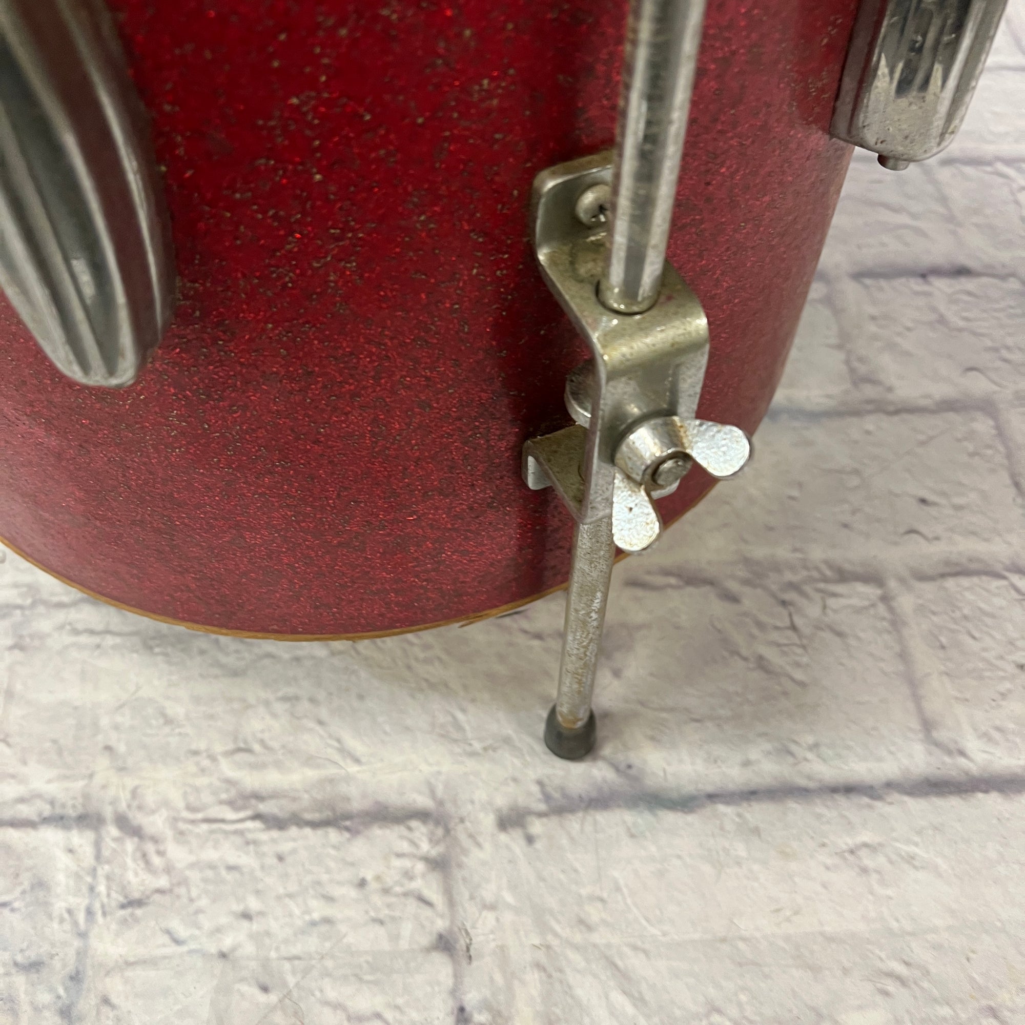 Kent Vintage 14 Red Sparkle Floor Tom Made in Japan 14x14"