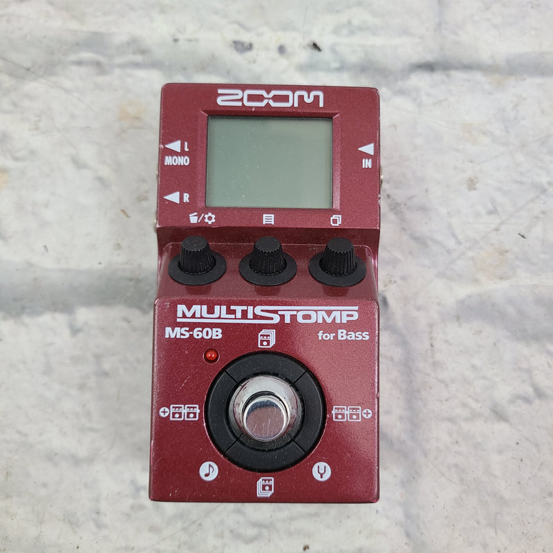 Zoom MultiStomp MS60B Bass Guitar Pedal Evolution Music