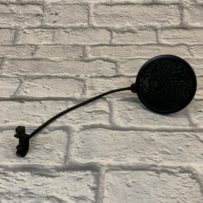 Black Fabric Microphone Pop Filter