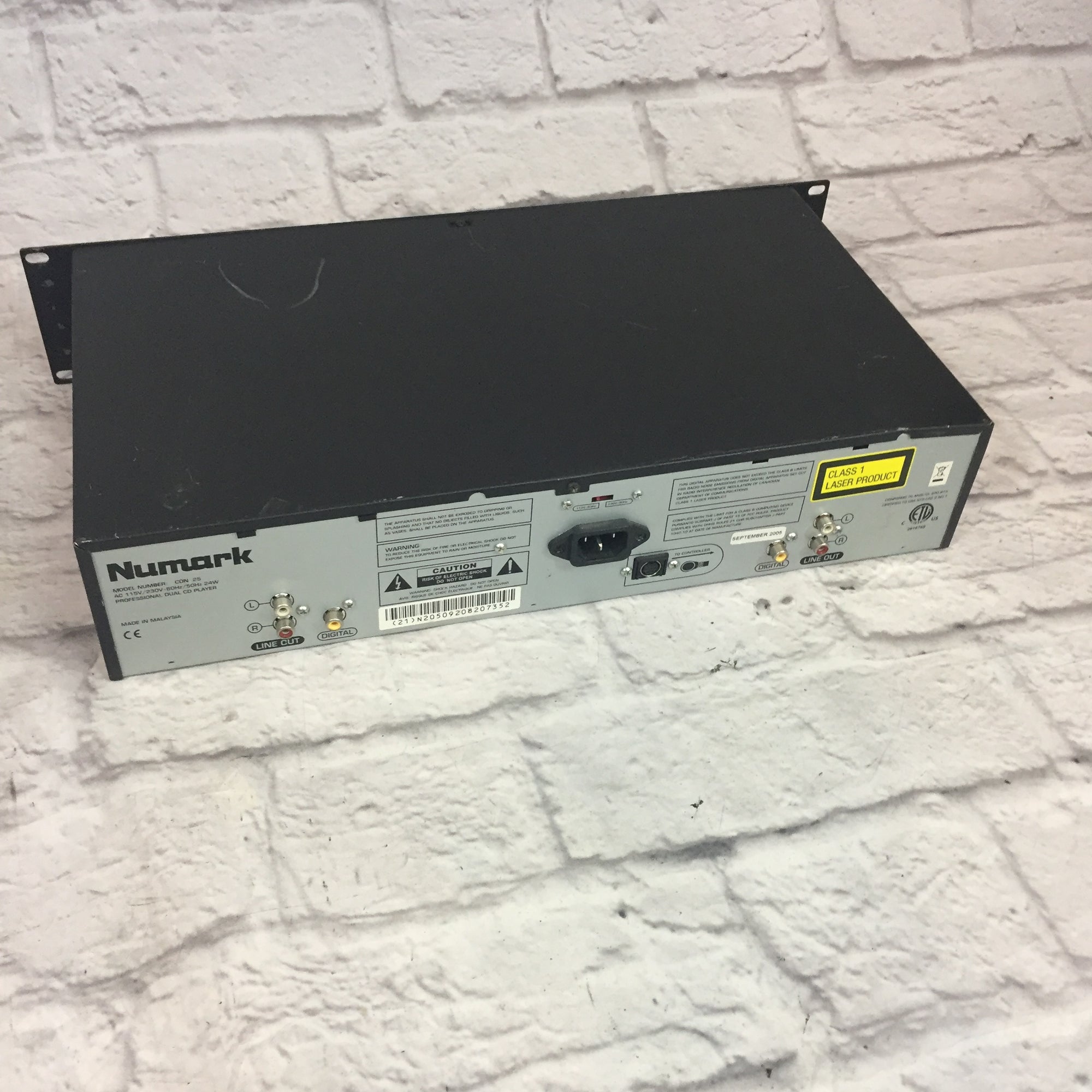 Numark Rack Mounted CDN 24 Pro CD Player