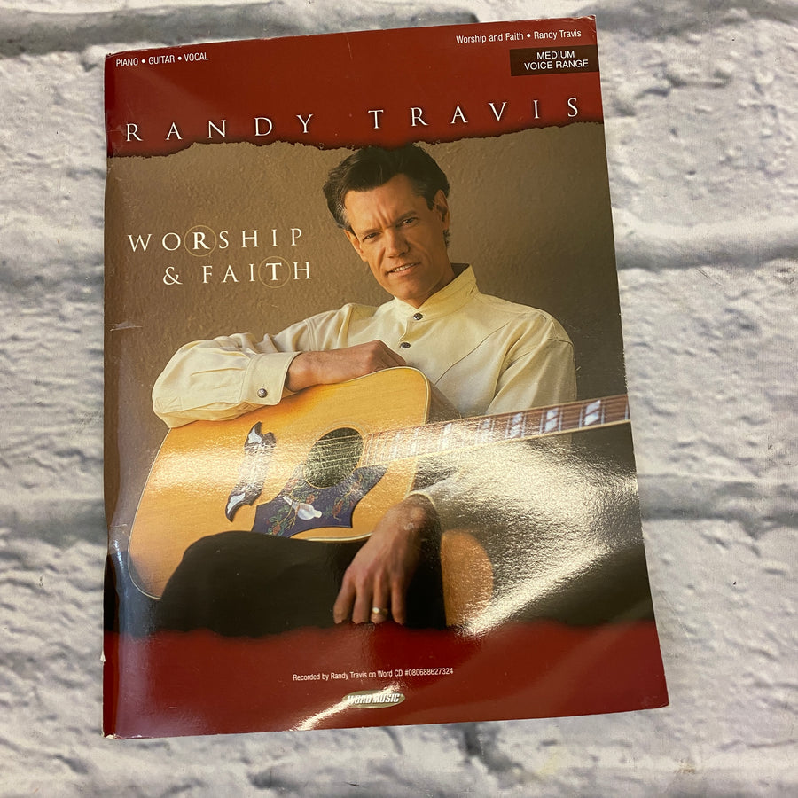 Word Music Randy Travis Worship and Faith Piano/Guitar/Vocal Book