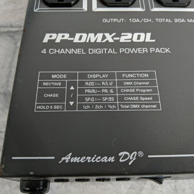 American DJ PP-DMX-20L 4-Channel DMX Dimmer Pack