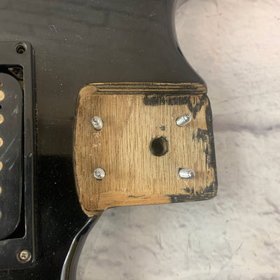 Unknown Black Electric Guitar Body 2HB