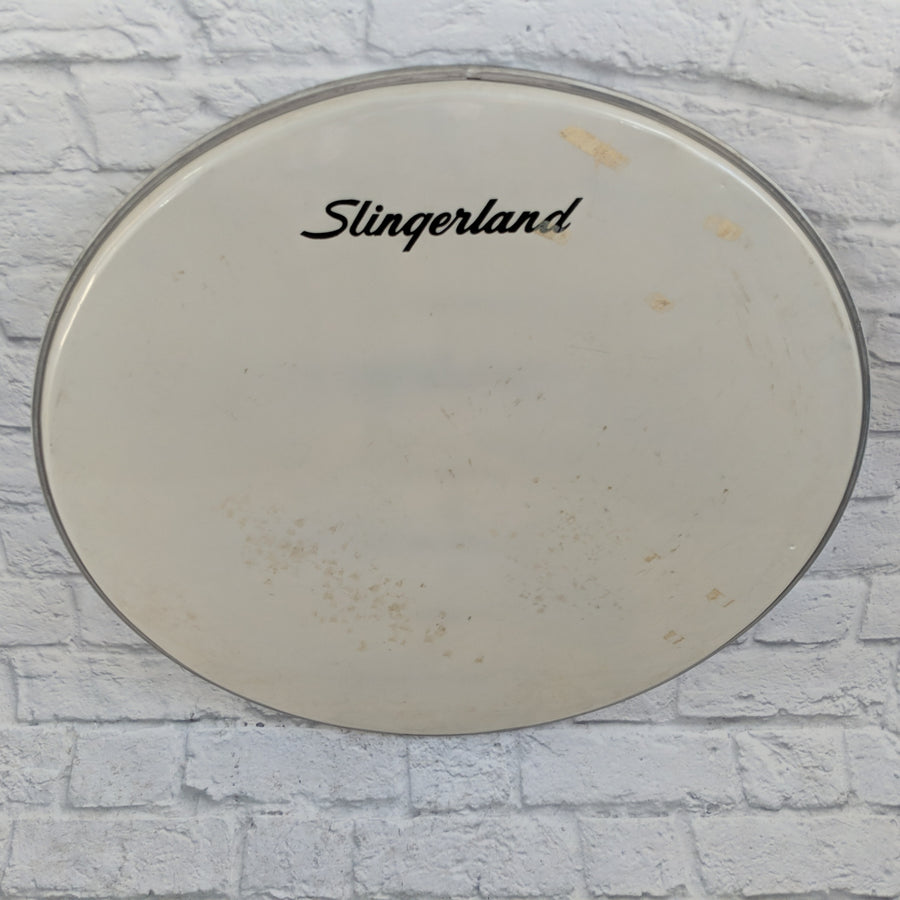 Slingerland Vintage 28" Smooth White Logo Bass Drum Head