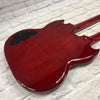 Epiphone G-1275 Cherry Double Neck SG with Hard Shell Case