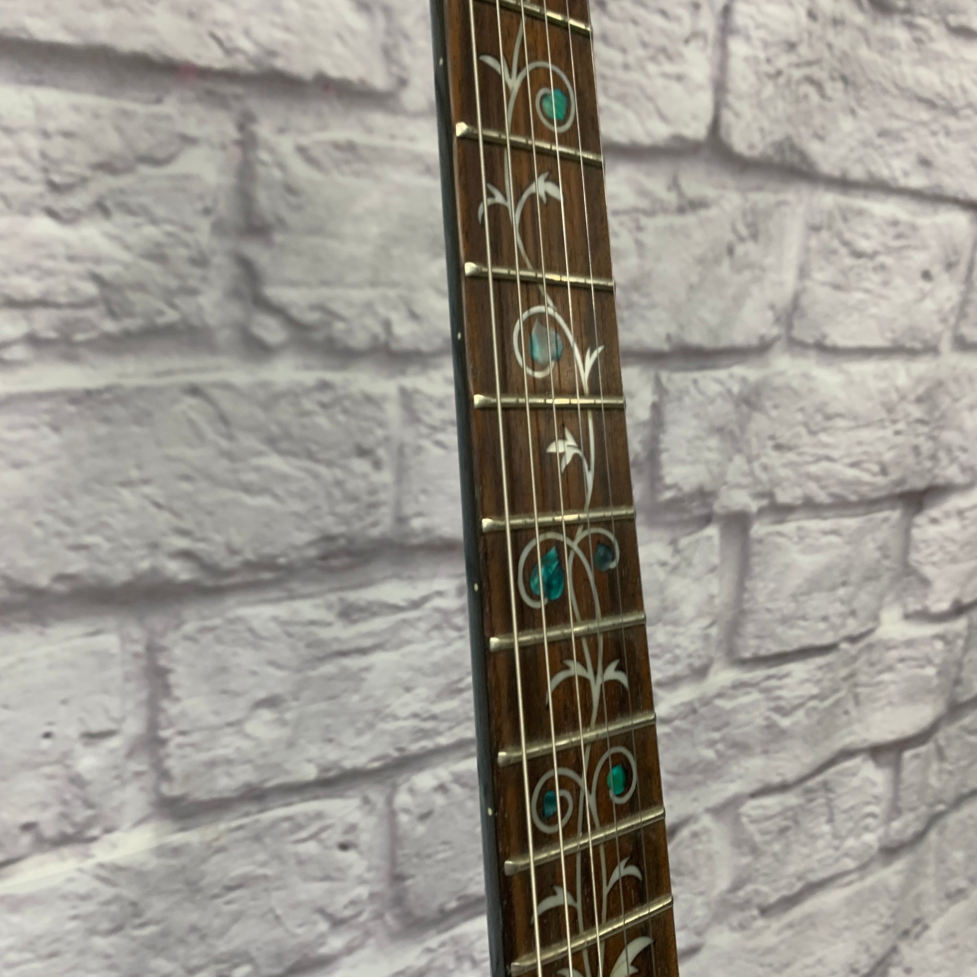 Tradition MTP-450 Semi Hollow Electric Guitar - Transparent Blue, Tree of Life Inlay, Hardshell Case