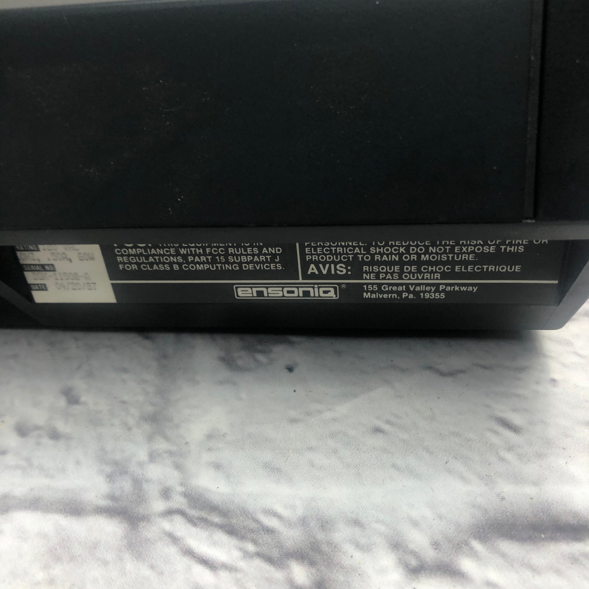 Ensoniq Mirage DSK Sampling Synth - Missing Boot Disk