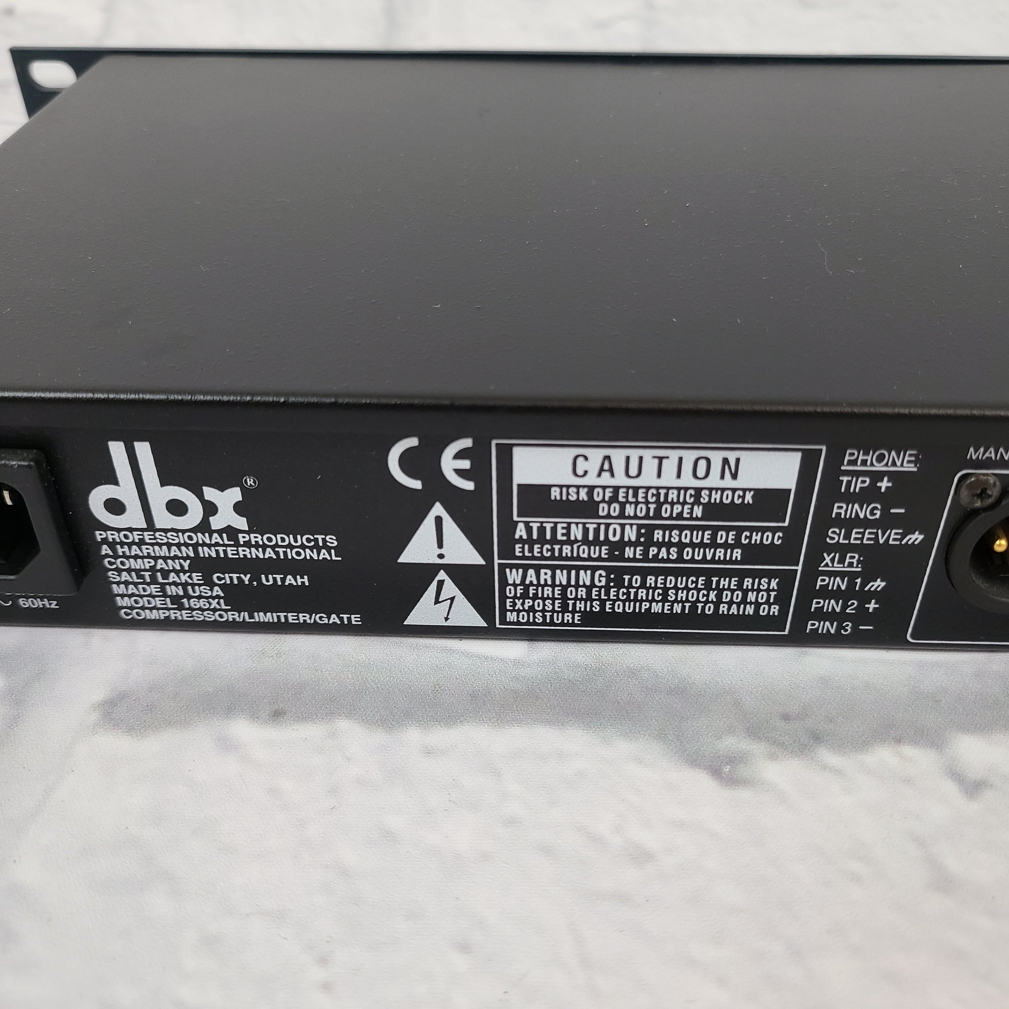 DBX 166XL Compressor / Limiter / Gate