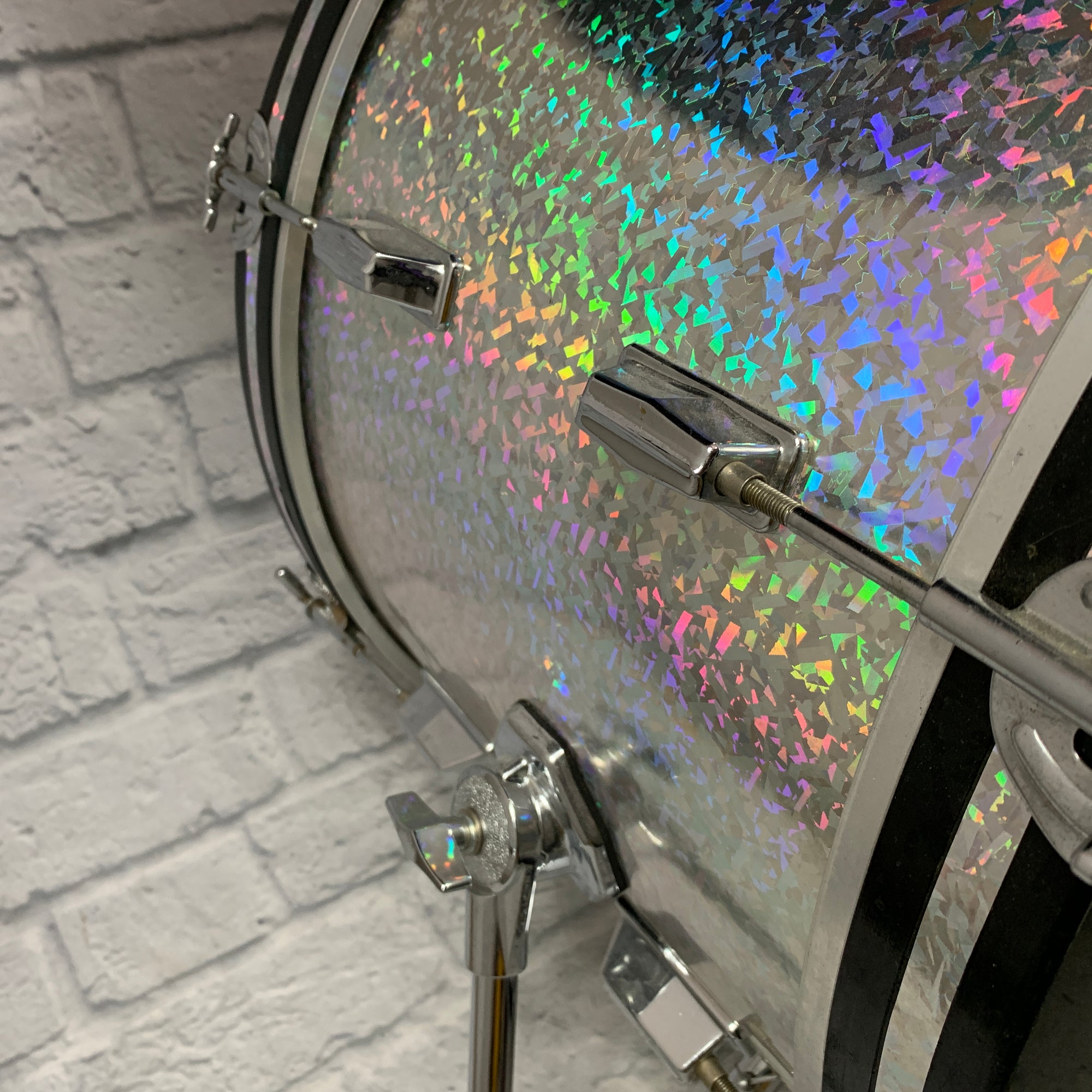4pc MIJ Drum Kit Holographic Sparkle Wrap Drum Kit