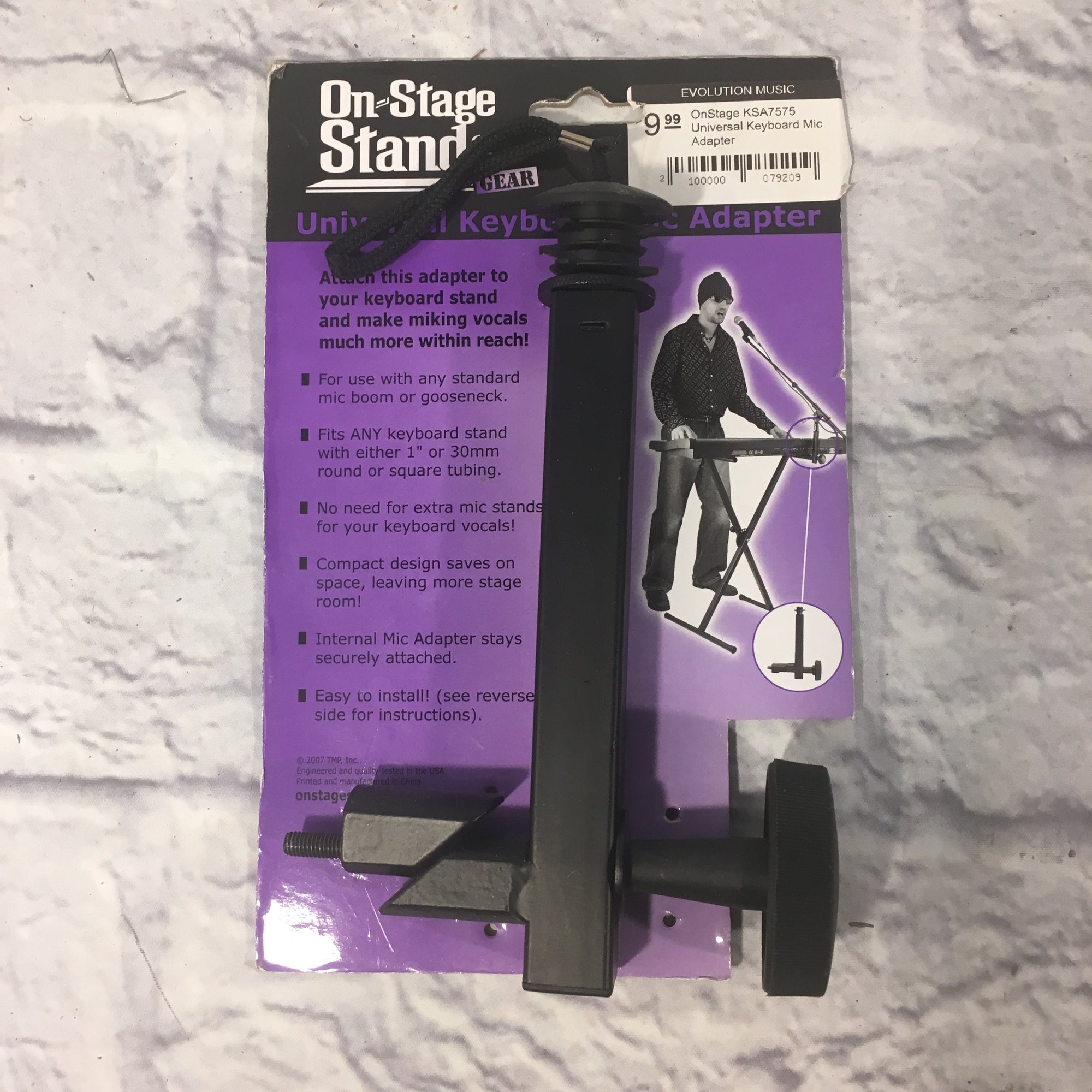 OnStage KSA7575 Universal Keyboard Mic Adapter