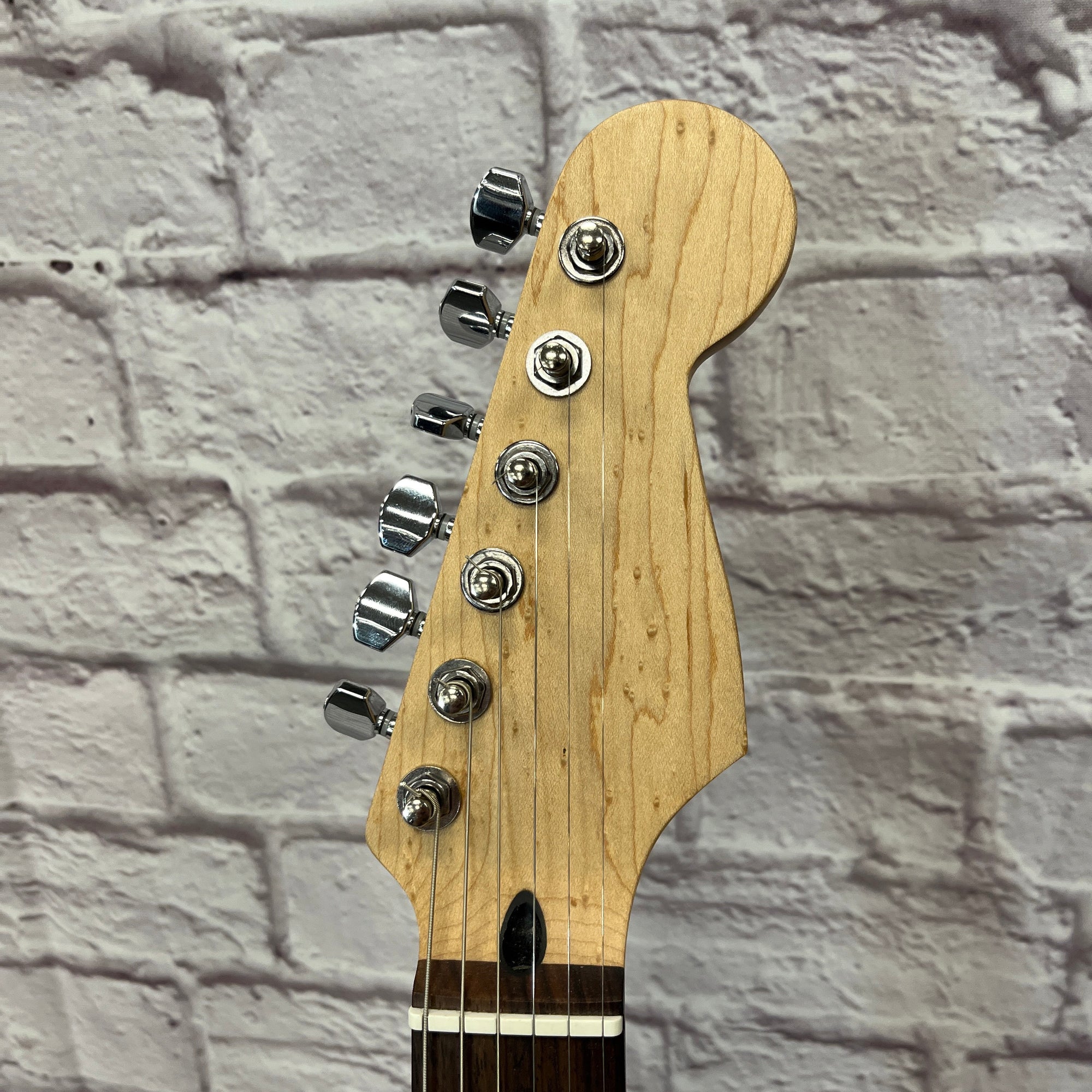 Unknown Partscaster Strat Mexican Body and Electronics Electric Guitar - black MIM