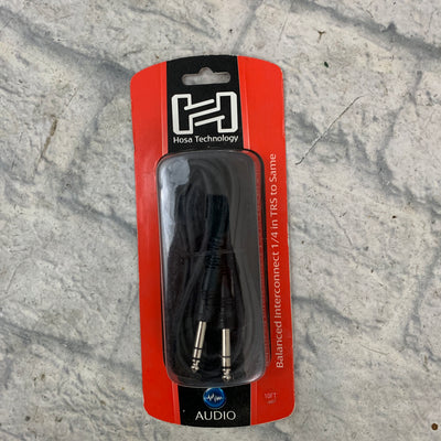 Hosa CSS-110 Balanced 1/4" Interconnect Cable 10ft