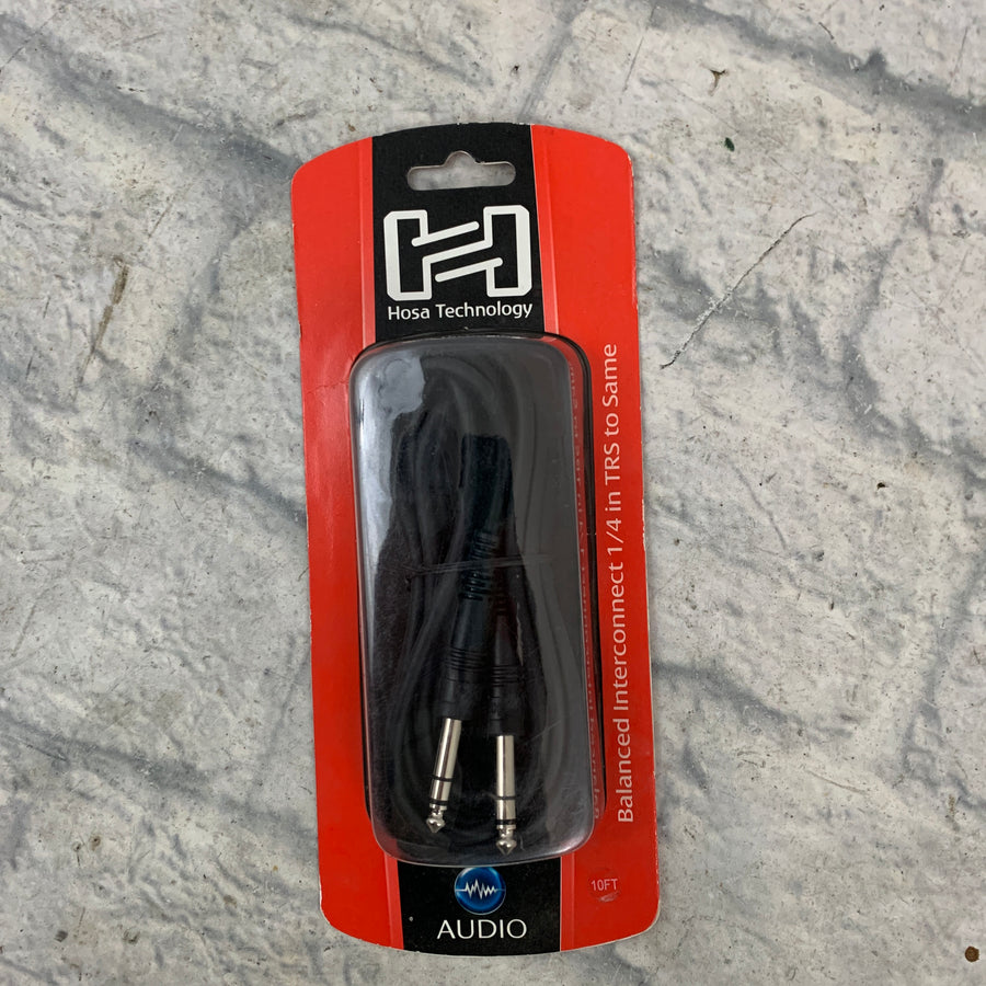 Hosa CSS-110 Balanced 1/4" Interconnect Cable 10ft