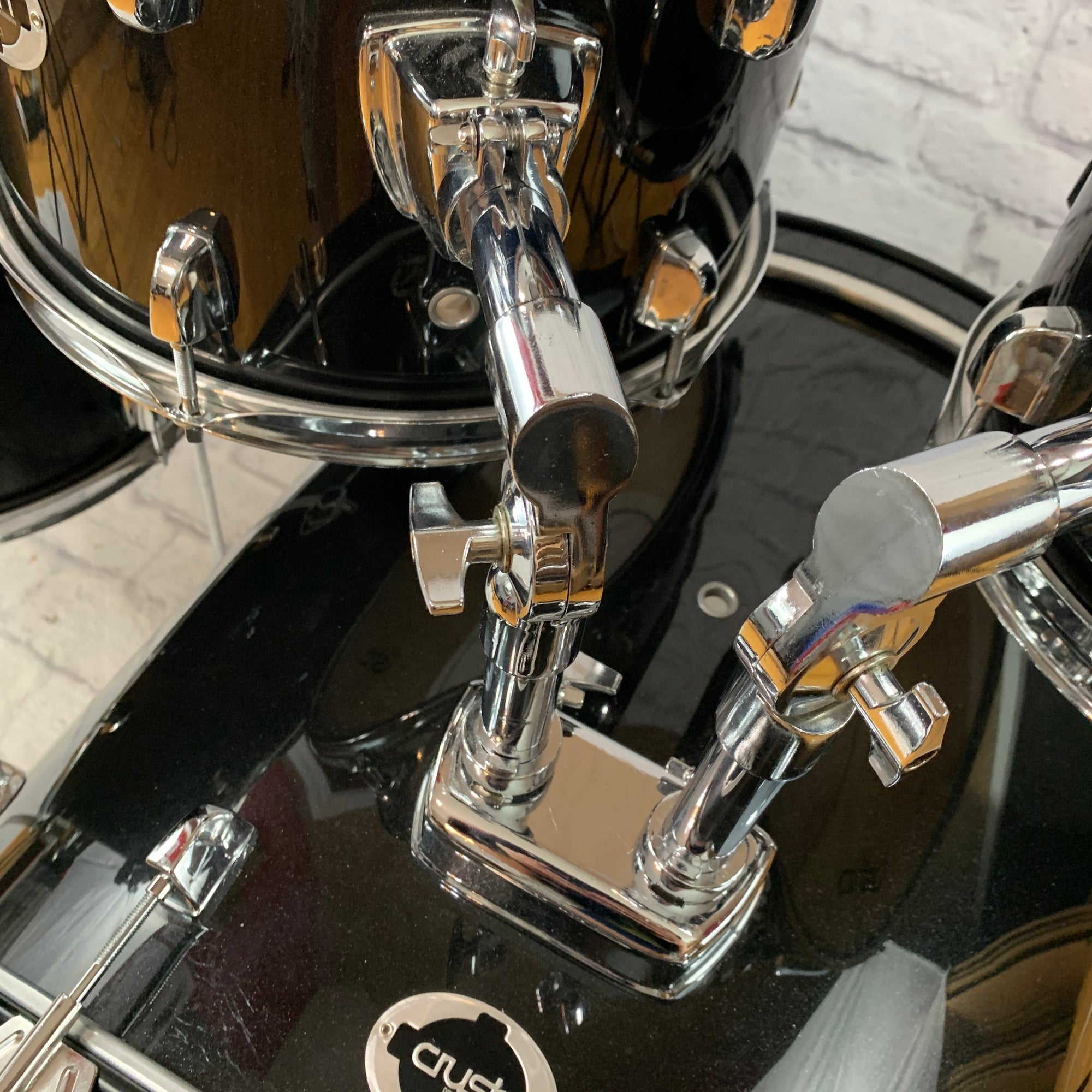 Crush Alpha 5 Piece Black Drum Kit