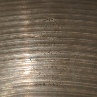 Zildjian 18" A. Zildjian & Cie Constantinople Crash Cymbal 1973 - 1987 - 2050g