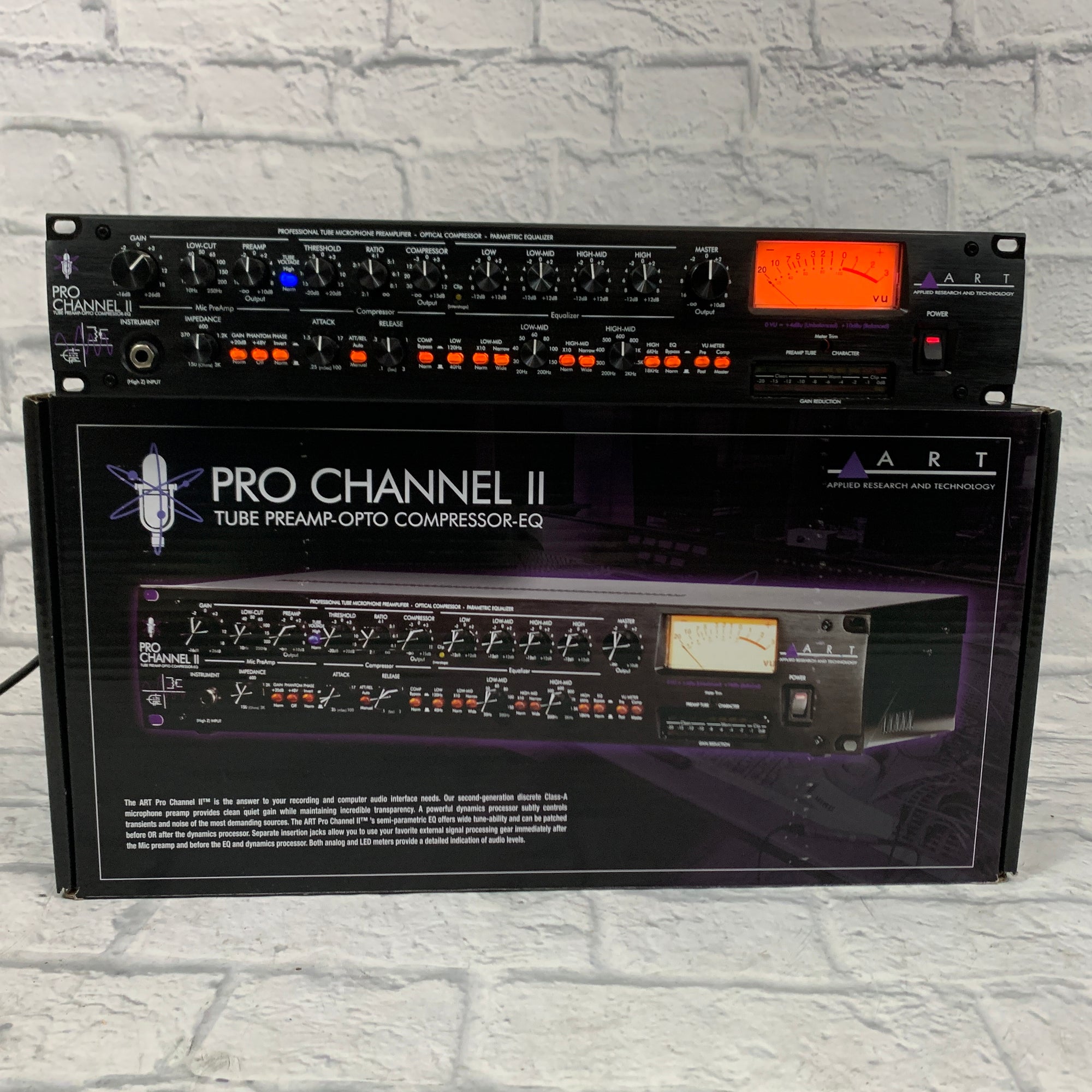 Art Pro Channel 2 Tube Preamp Compressor EQ