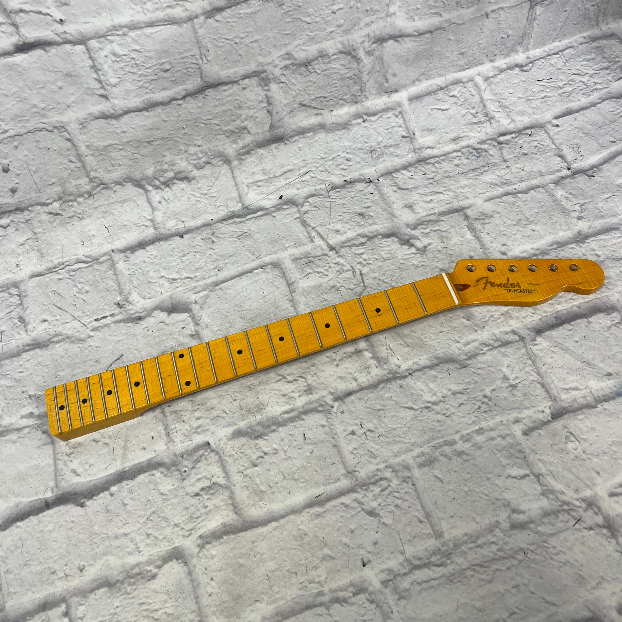 Musikraft Tele Neck Flame Maple Neck