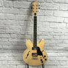 Oscar Schmidt Delta King OE30F Semi Hollow Electric Guitar Natural Finish