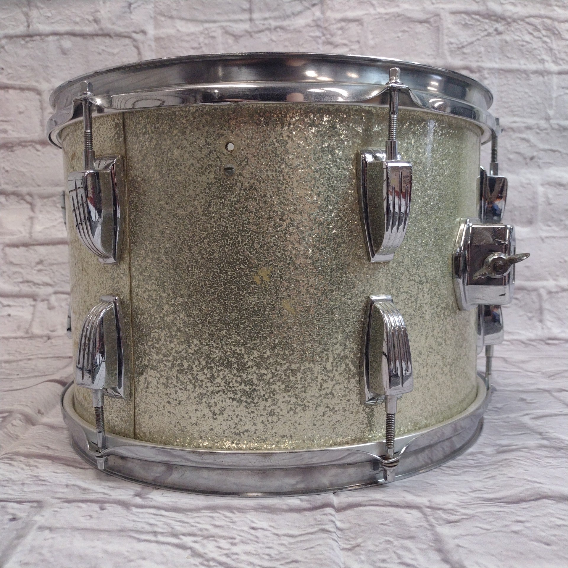 Ludwig Vintage 1960s 13 Silver Sparkle Rack Tom