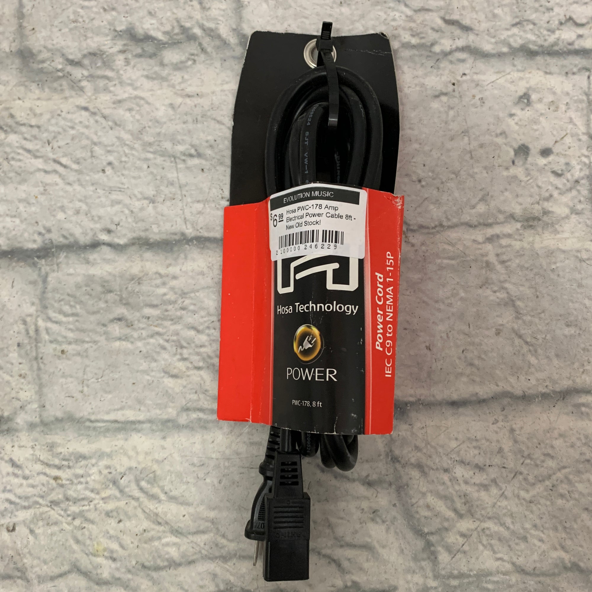 Hosa PWC-178 Amp Electrical Power Cable 8ft - New Old Stock!
