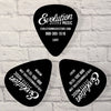 Evolution Brand Assorted Celluloid 12 Pack Guitar Picks (Black)
