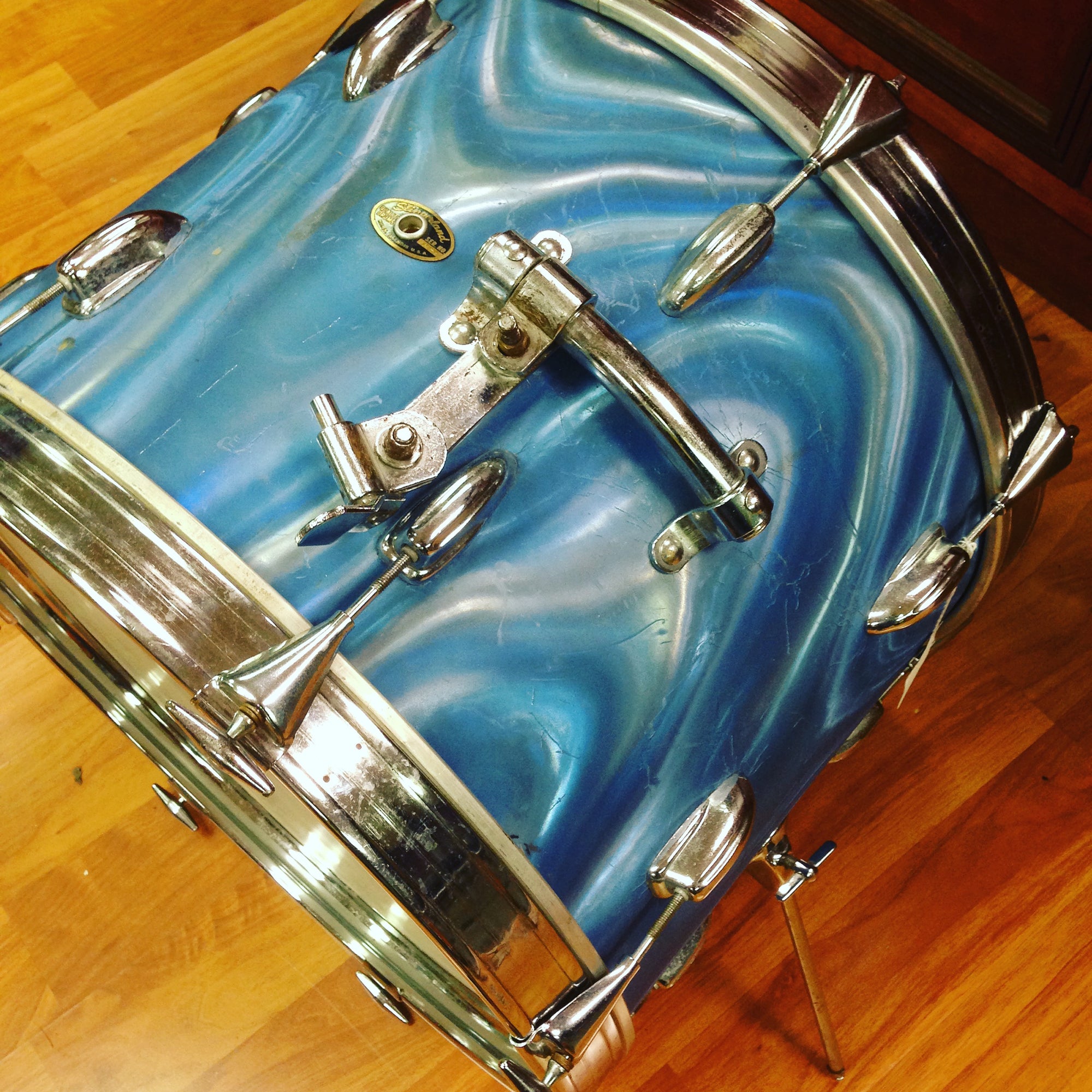 Slingerland 20" Blue Flame Kick