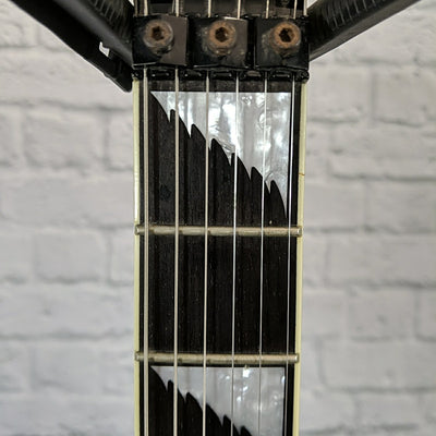ESP LTD ALEXI-600 Alexi Laiho Electric Guitar - White With Black Pinstripe