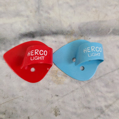 Herco Finger Picks - Light (2 Pack, Assorted Colors)