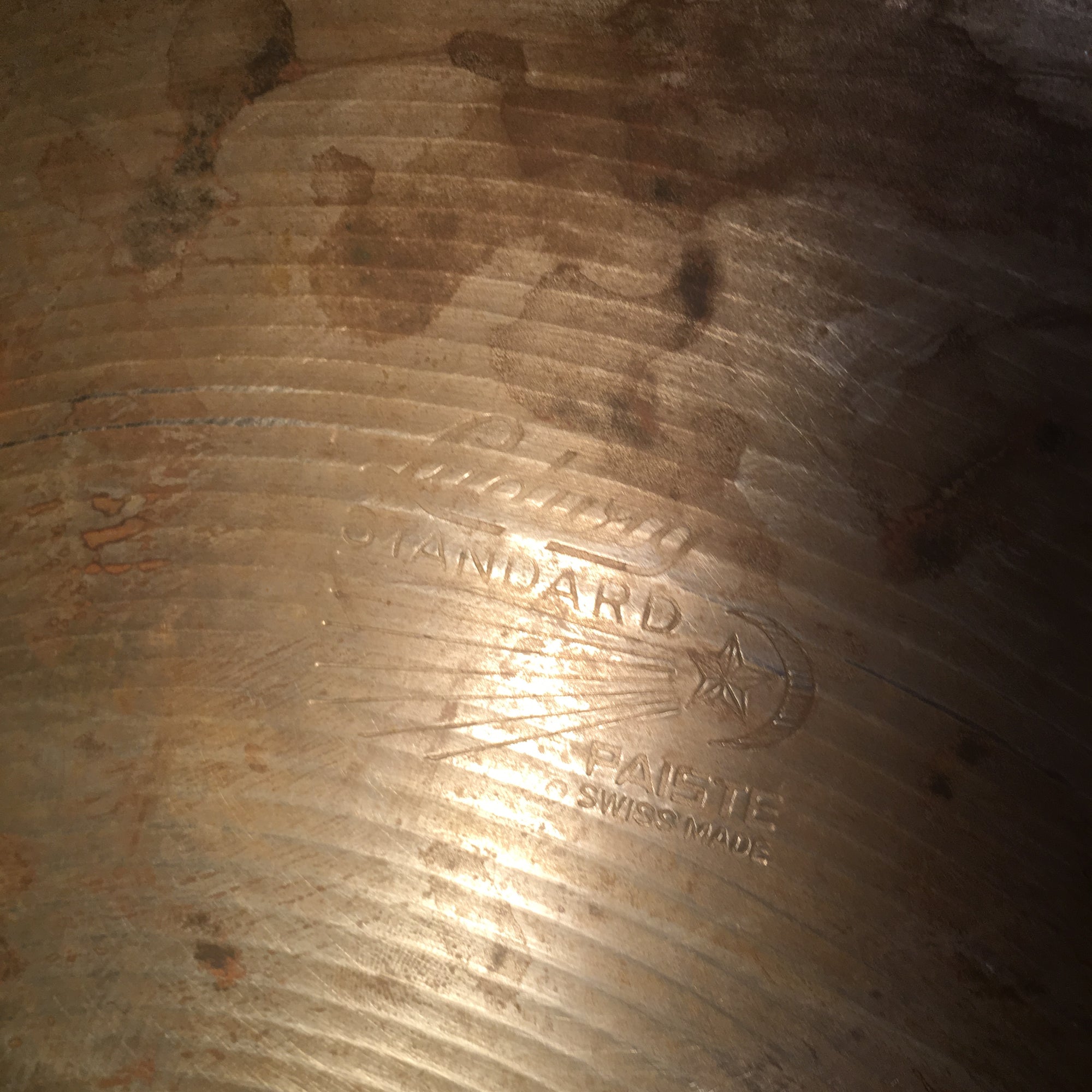Vintage 1960s Ludwig Standard Paiste 14 Inch Hi Hat Cymbals