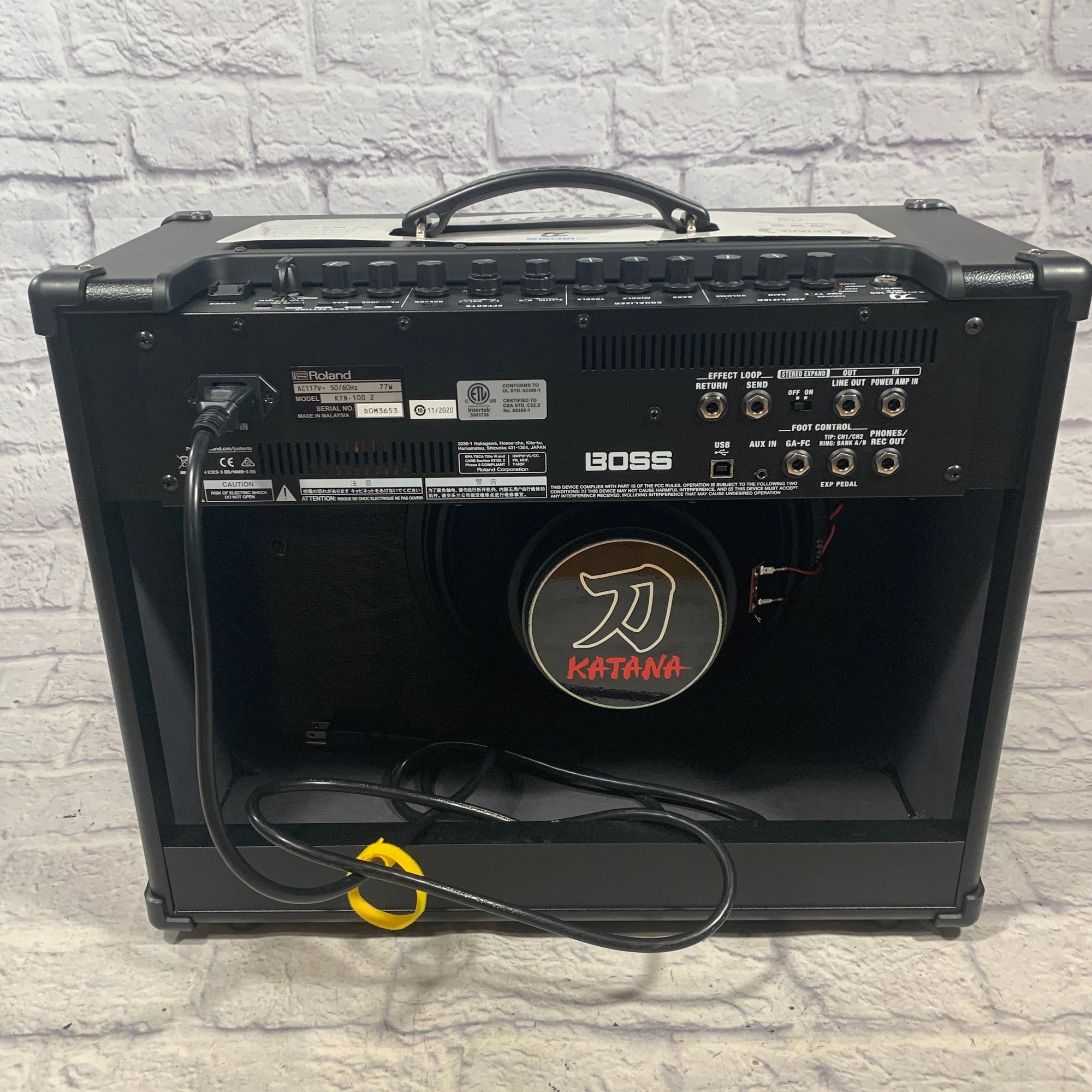 Boss KTN-100-2 100W Guitar Amp w/ Boss GA-FC GA Footswitch