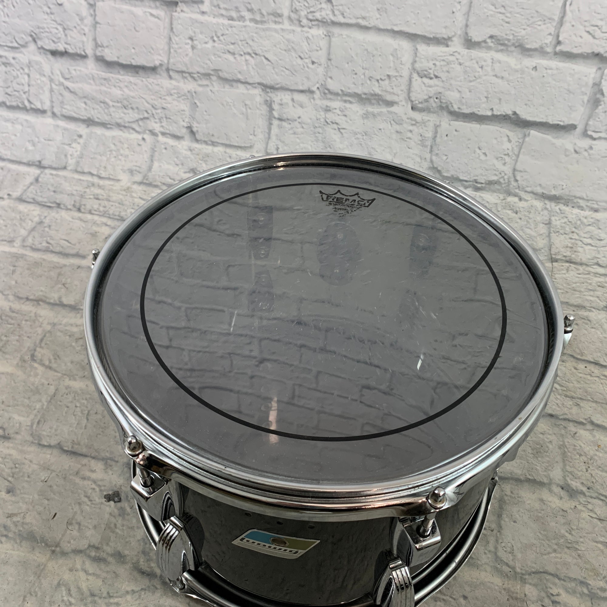 1970s Ludwig Vistalite 13X9" Mounted Tom Smoke
