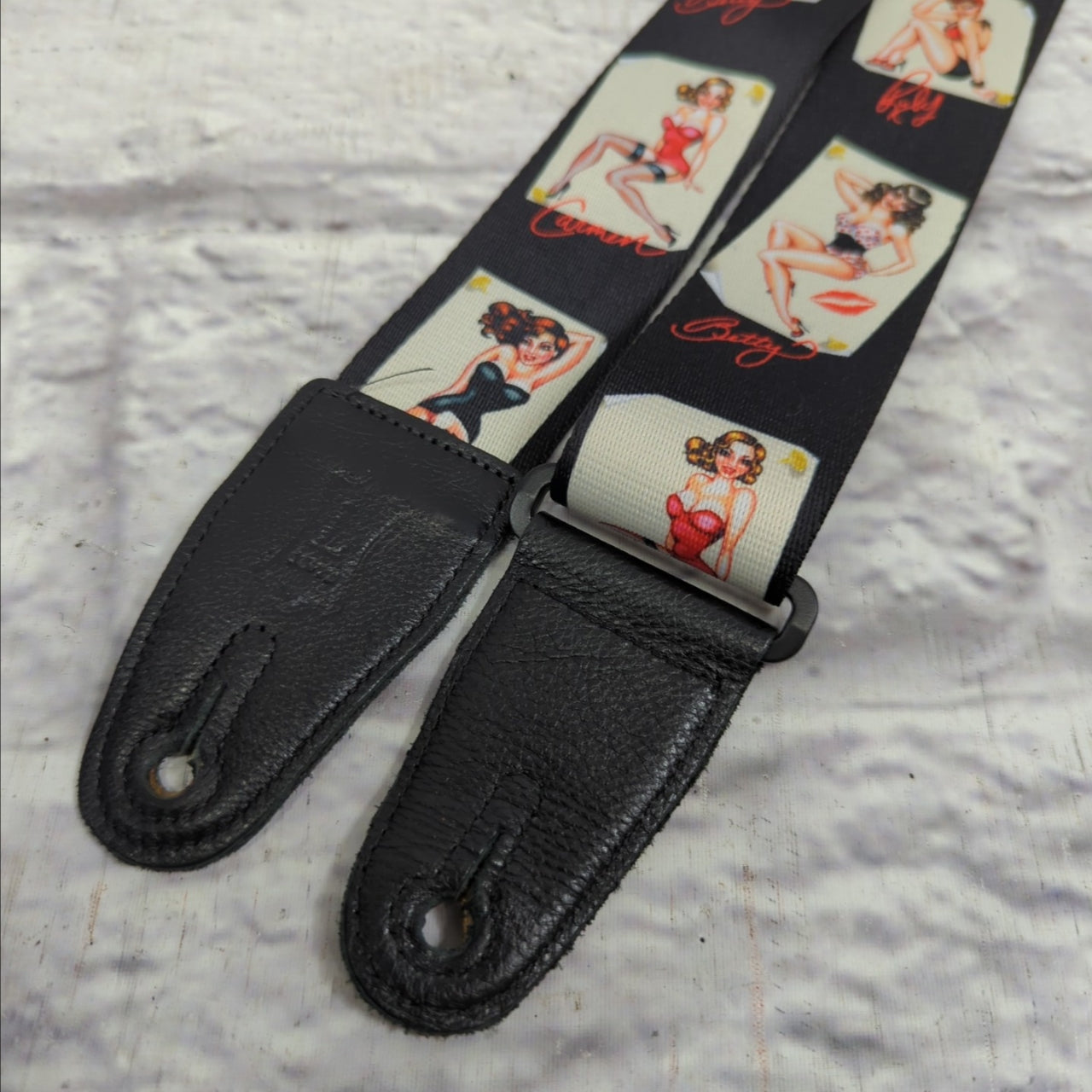 Levy's Leathers  Pin-Up Design MPS2-072 2" Sonic Art Series Polyester Guitar Strap