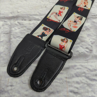 Levy's Leathers  Pin-Up Design MPS2-072 2" Sonic Art Series Polyester Guitar Strap
