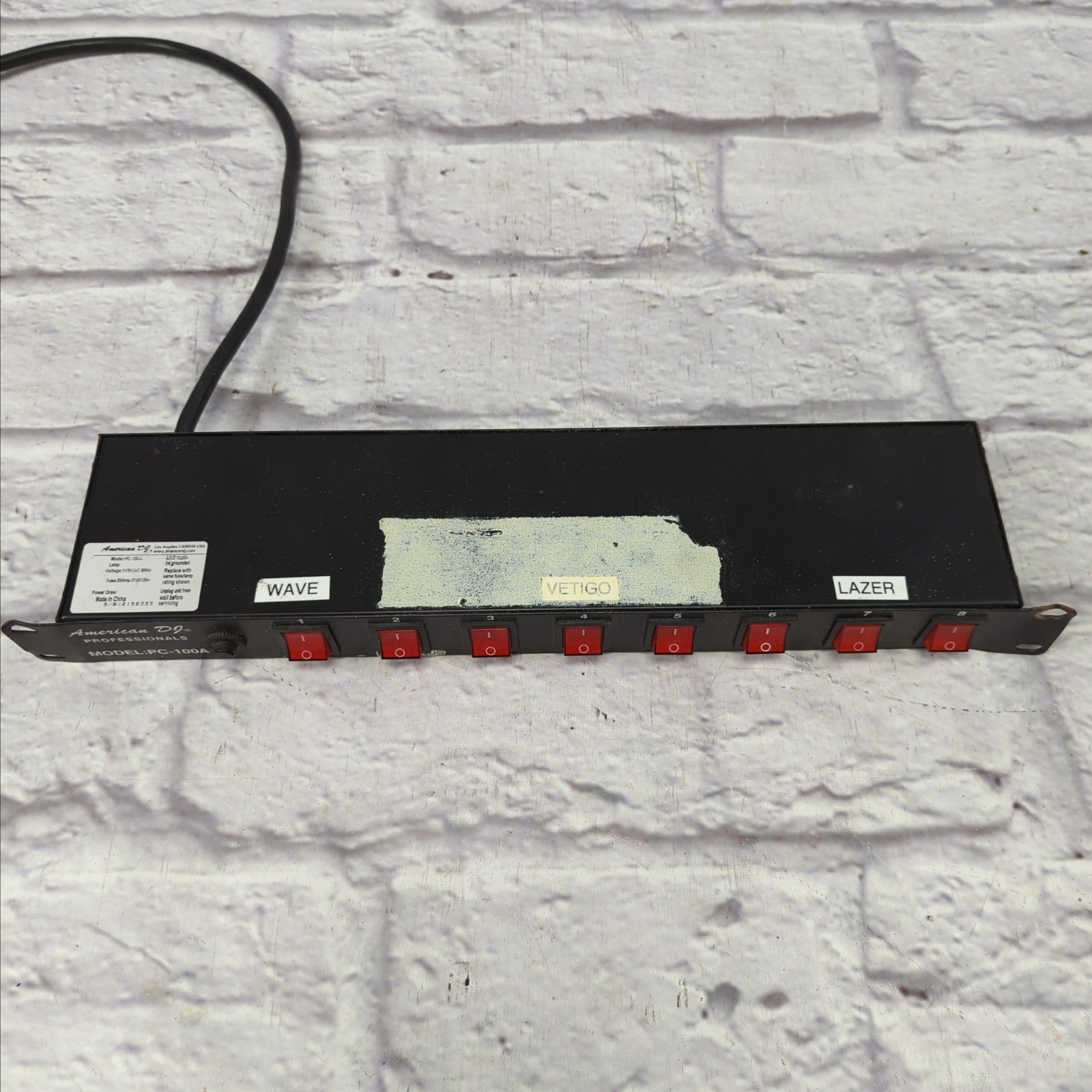 American DJ PC-100A 8 Channel Lighting Power Center Power Conditioner