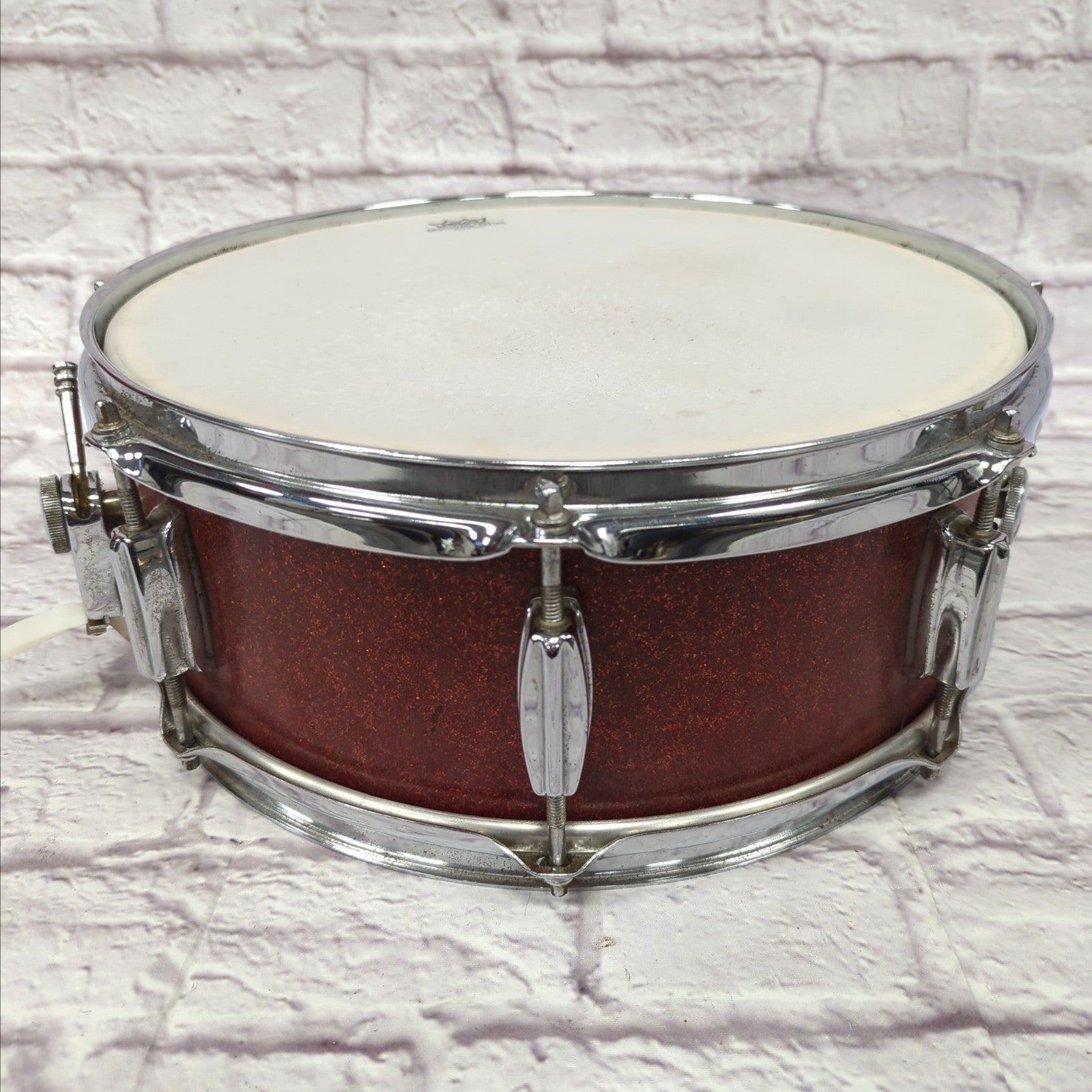 Unknown Vintage MIJ Made in Japan 14x5" Snare Drum Red Sparkle