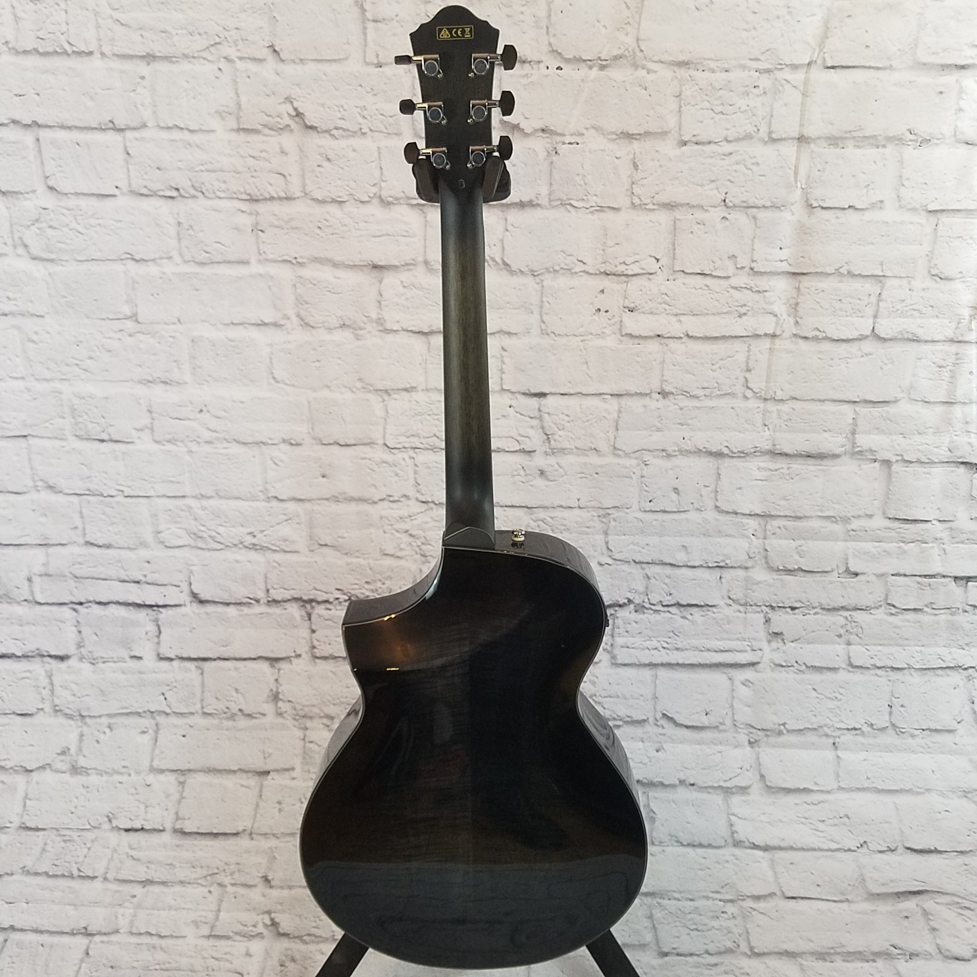 ** Ibanez AEWC400 Exotic Wood Transparent Black Sunburst High Gloss Acoustic Electric Guitar