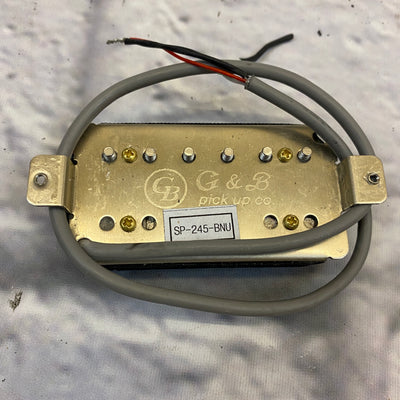 G&B SP-245-BNU Humbucker Pickup - Black/Cream