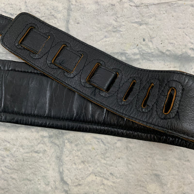 Levy's PM32 Leather Guitar Strap Black