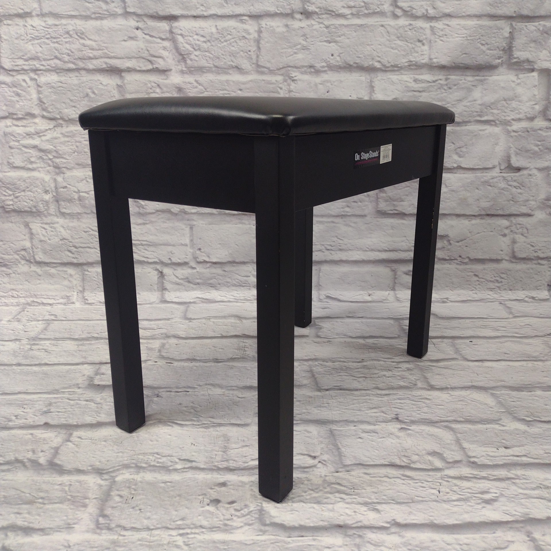 On Stage Stands Flip-Top Keyboard Bench Black