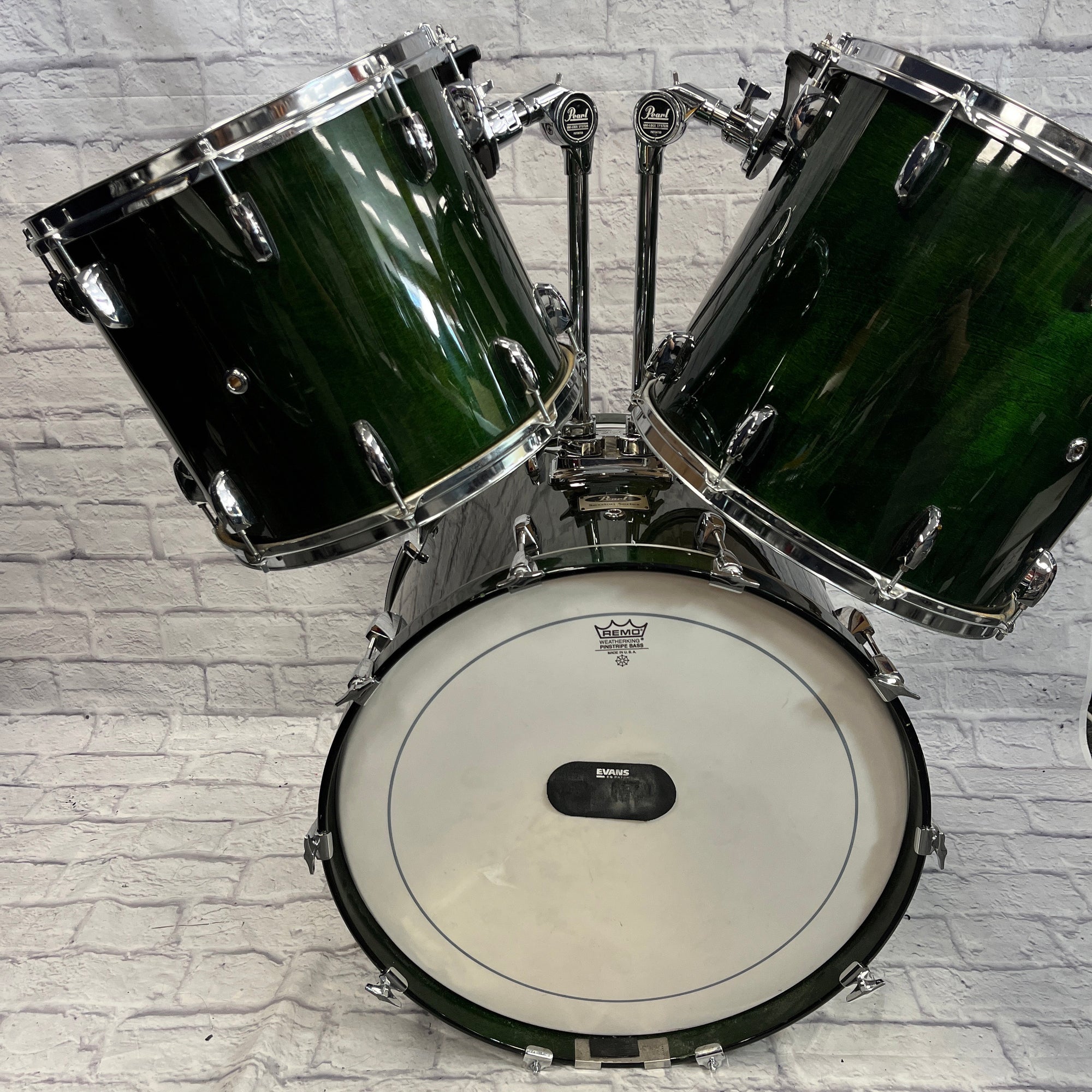 Kit de bateria Pearl Session 5pc transparenteKit de bateria Pearl Session 5pc transparente  