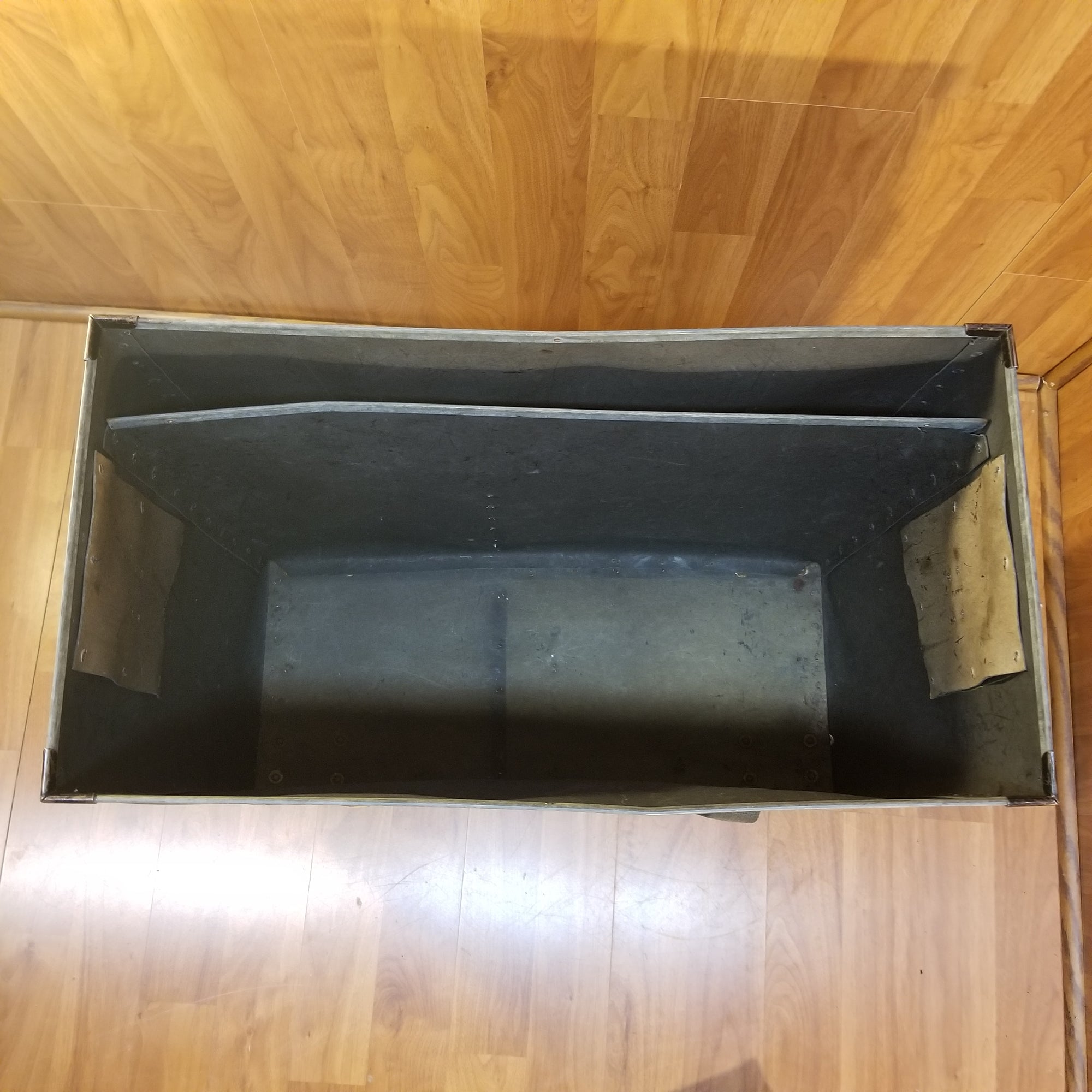 Vintage Fiber Drum Hardware Trap Case w Wheels 27x23x13 Evolution Music